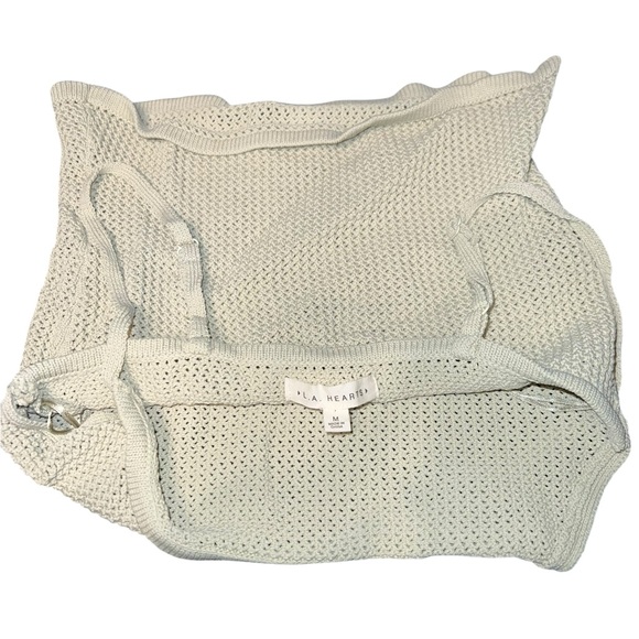 LA Hearts Ligjt Green Camisole Knit Top Medium - Picture 3 of 3